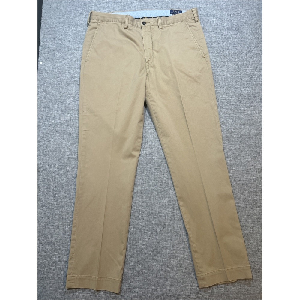 Polo Ralph Lauren The Polo Chino 36x32 Twill Stretch Straight Fit Khaki Casual
